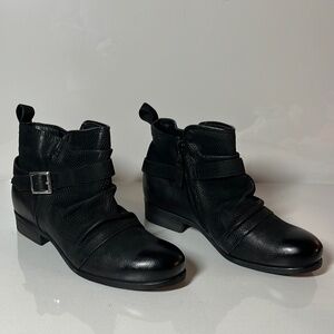 Miz Mooz Suzy Wide Width Leather Ankle Boots